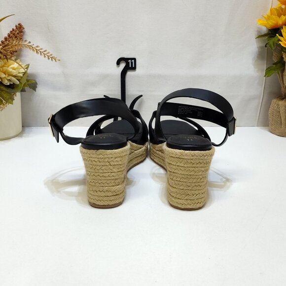 Time and Tru Espadrille Wedge Sandal Strappy Adjustable Ankle Strap Size 11 NWOT - Picture 6 of 9